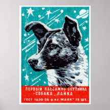 Laika 1957 o cão do espaço posteres