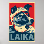 Laika o cão do espaço: Poster da paródia de Obama