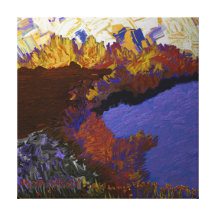 Lanscape no paraíso impressão de canvas esticadas