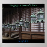 Lanternas de suspensão de Nara Poster