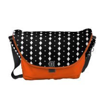 Laranja você a bolsa mensageiro contente