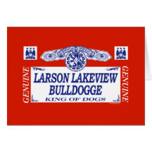 Larson Lakeview Bulldogge Cartões