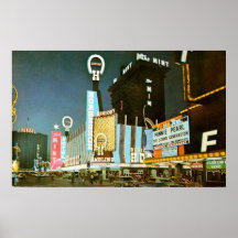 Las Vegas do centro clássico Poster