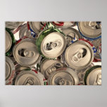Latas de alumínio, reciclado posteres
