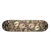 Latas de alumínio, reciclado skate personalizado