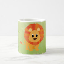 Leão bonito caneca