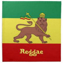 Leão da reggae de Rasta de Judah Guardanapos De Pano