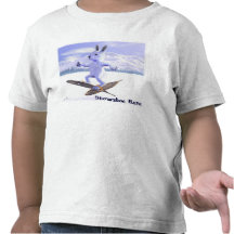 Lebre de sapato de neve camiseta