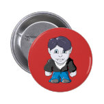Legal pouco Vamp no casaco de cabedal preto Pins