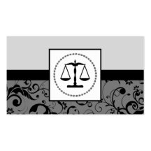 lei profissional: escalas de justiça do damasco cartoes de visita