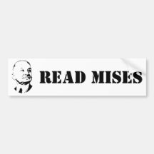 Leia o economista do austríaco de Ludwig von Mises Adesivo