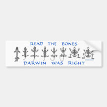 Leia os ossos, Darwin era direito Adesivos