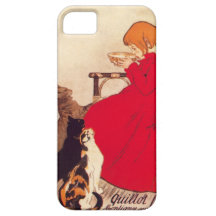 Leite antigo Theophile Steinlen da menina dos gato Capas De iPhone 5 Case-Mate