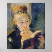 Leitura da menina, 1874 posters
