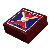 Lembrança do basebol de Boston & caixa de jóia Estojo Para Jóias