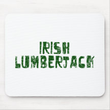 Lenhador irlandês mouse pads