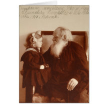 Leon Tolstoy com sua neta, Tatiana Cartões