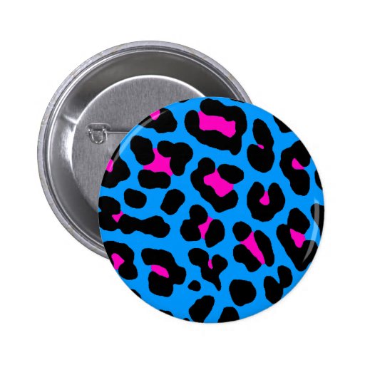 Leopardo do azul do vintage do tigre 80s de Corey Pins