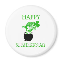 Leprechaun do dia de St Patrick feliz ímãs