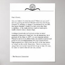 Letra alta da reunião de Grosse Pointe Posters