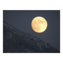 Letras grandes da lua impressão de fotos