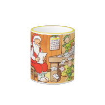 Letras para o papai noel caneca