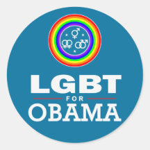 LGBT para OBAMA Adesivo