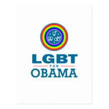 LGBT para OBAMA Cartões Postais