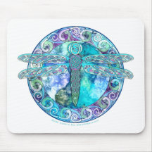 Libélula celta legal mouse pad