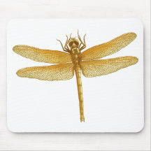 Libélula dourada Mousepad
