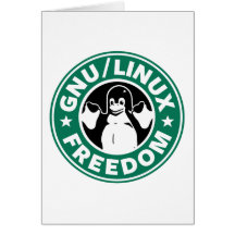 Liberdade de Linux do Gnu Cartoes