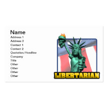 Libertário Cartoes De Visitas
