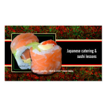 Lições da restauração do restaurante japonês do su cartao de visita