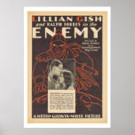 Lillian Gish o anúncio inimigo do filme Posters