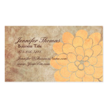 Limão do vintage - casamento floral da dália amare cartões de visita