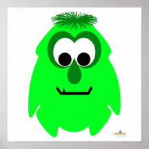 Limey pequeno Lena do monstro Posters