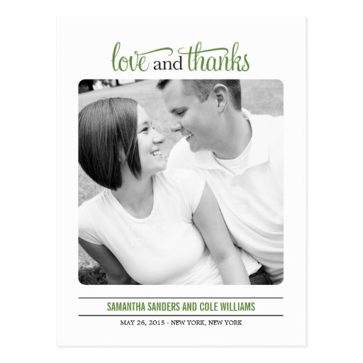 Limpe cartões de agradecimentos do casamento do ol cartões postais