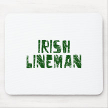 Lineman irlandês mouse pads
