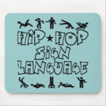Língua-Mousepad do sinal de Hip Hop