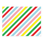 Linhas coloridas de Sideway Cartões Postais