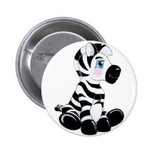 Listra a zebra do bebê botons