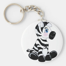 Listra a zebra do bebê chaveiros
