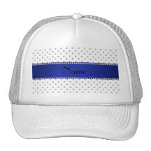 Listra azul personalizada dos diamantes brancos co bones