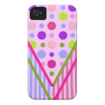 Listras customizáveis & iPhone 4 das bolinhas Capas iPhone 4