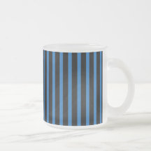 Listras pretas e azuis caneca