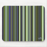 Listras retros do tom da terra mousepad