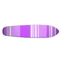 Listras violetas e brancas modernas skate