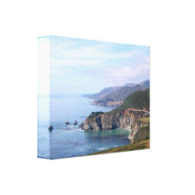Litoral perto de Sur grande - canvas Impressão De Canvas Envolvidas