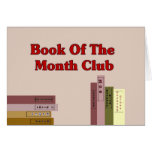 Livro do clube do mês cartões