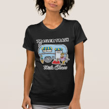 lixo do parque de caravanas com classe t-shirts